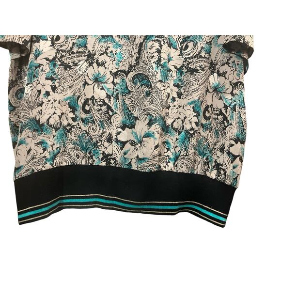 CB Collections Women's Button-Down Stretch Waist Floral Blouse | Size XL VINTAGE - Picture 6 of 9